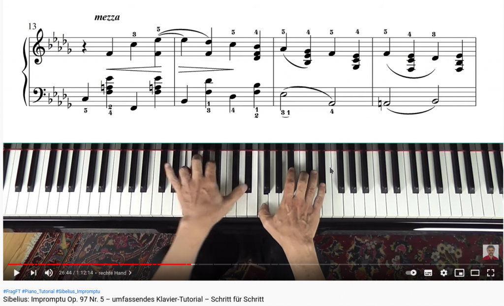 Sibelius: Impromptu Op. 97 Nr. 5 – umfassendes Klavier-Tutorial – Schritt für Schritt